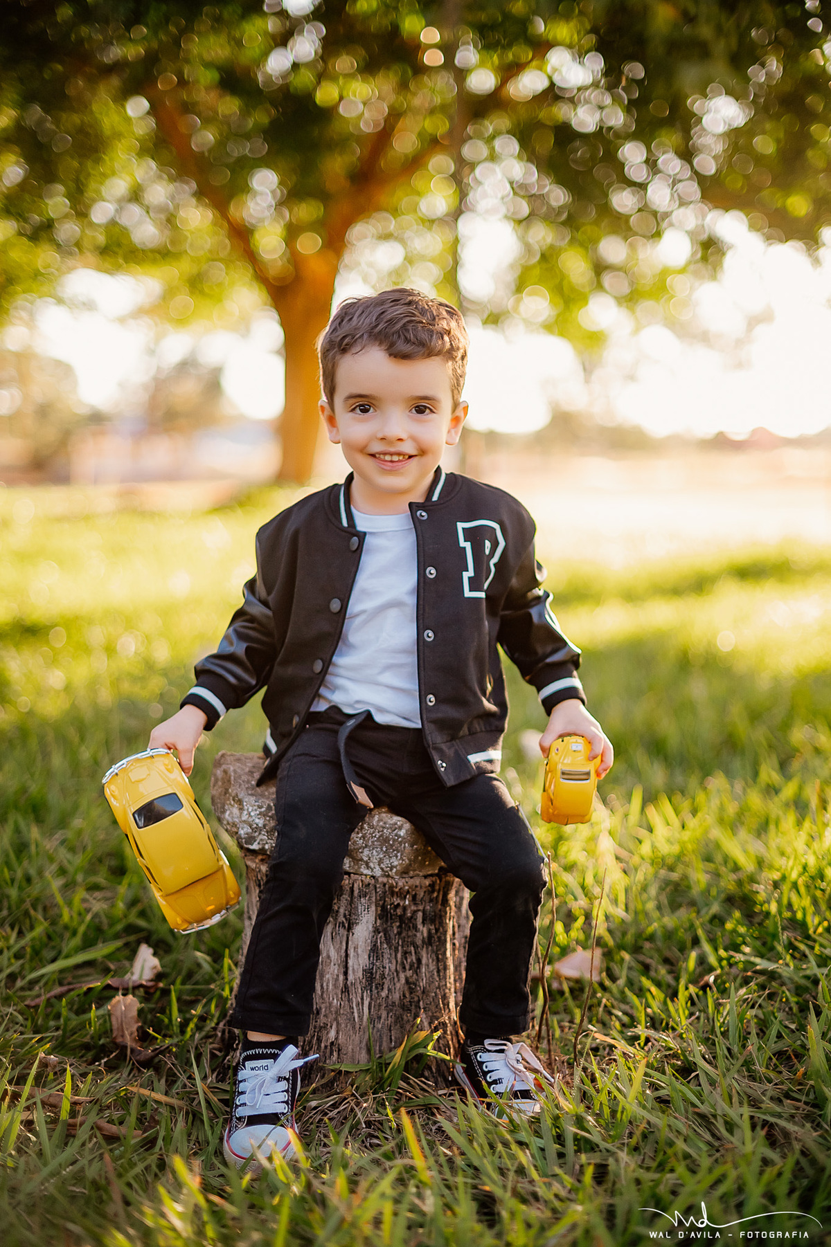 ensaio infantil 3 anos fusca