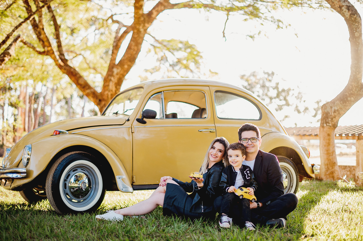 ensaio infantil 3 anos fusca