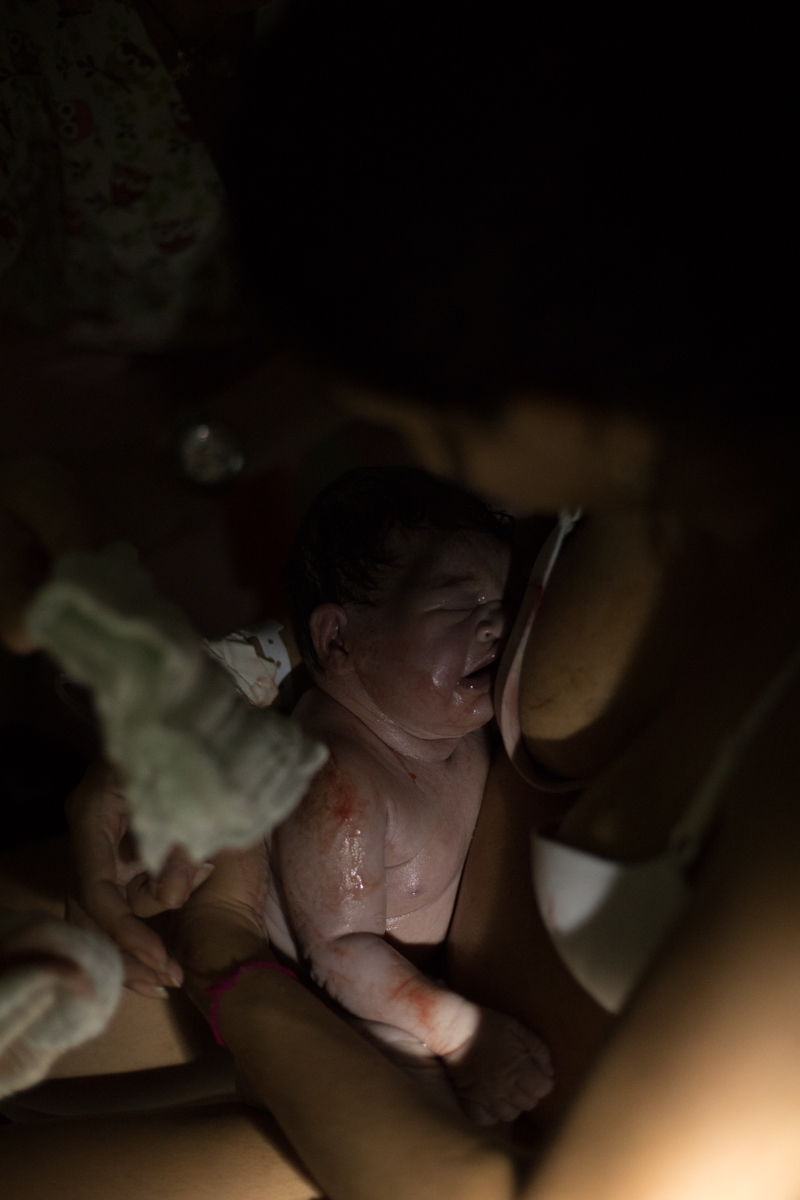 fotografia de parto normal hospital Sofia Feldman