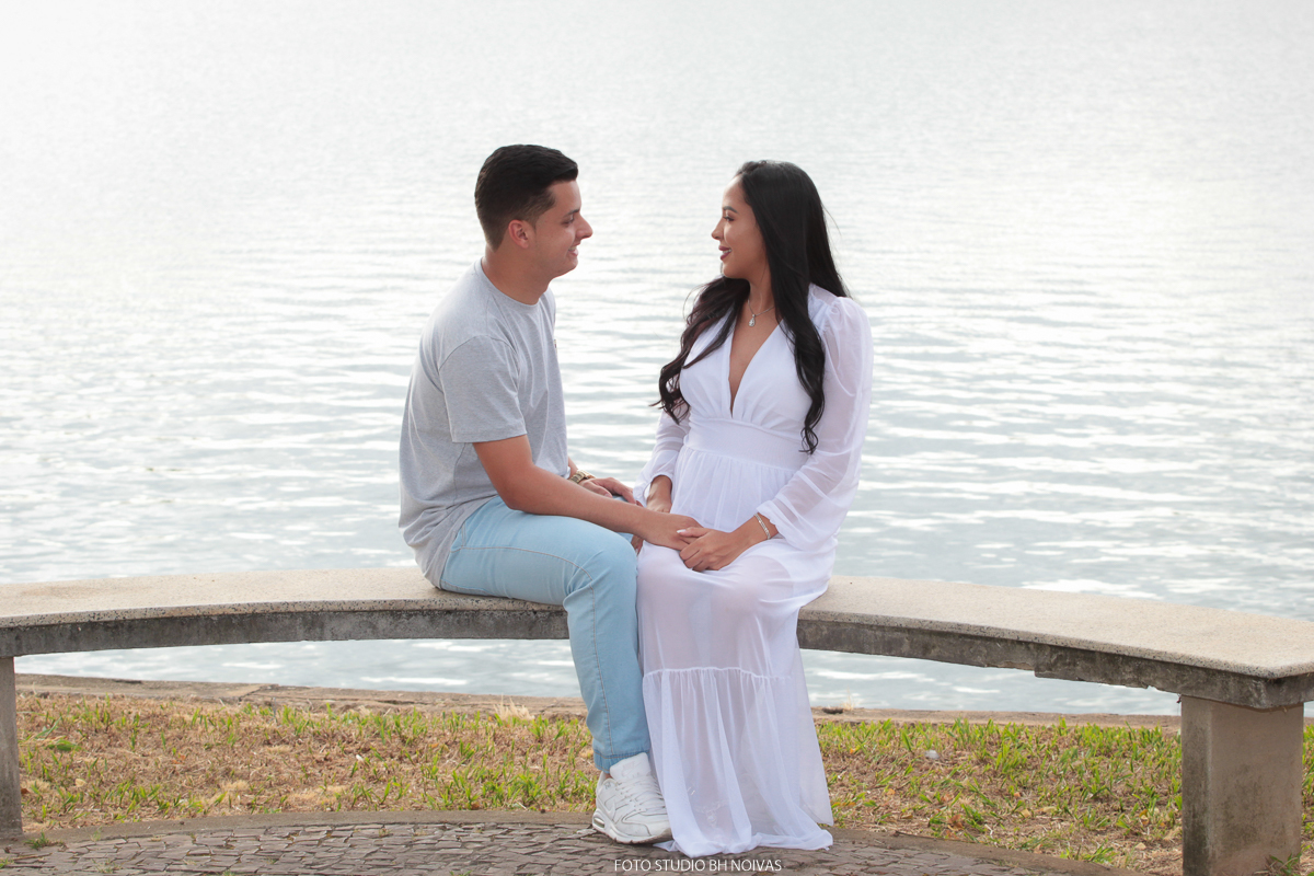 Ensaio de pré wedding de Larissa e Flávio na Casa do Baile