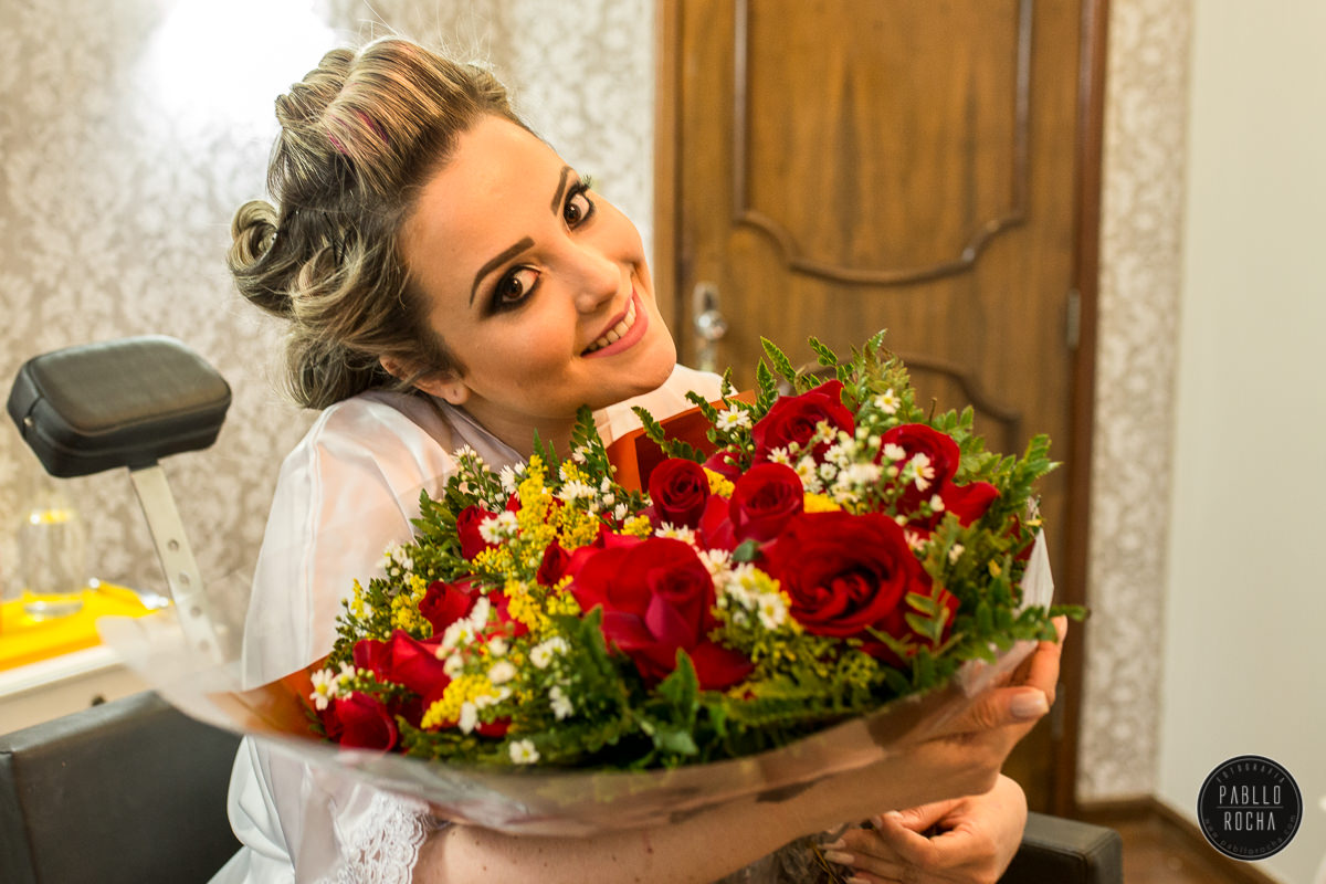 flores para noiva com um recado super romântico