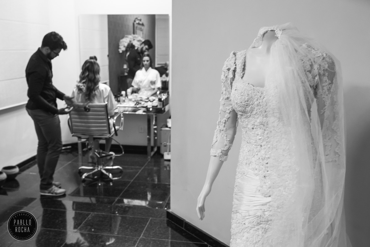 vestido de noiva em exposição