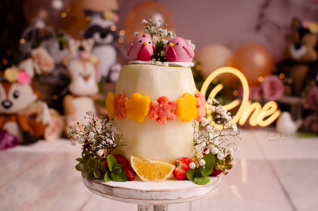 Ensaio Smash the cake realizado no Estudio especializado em Contagem/MG