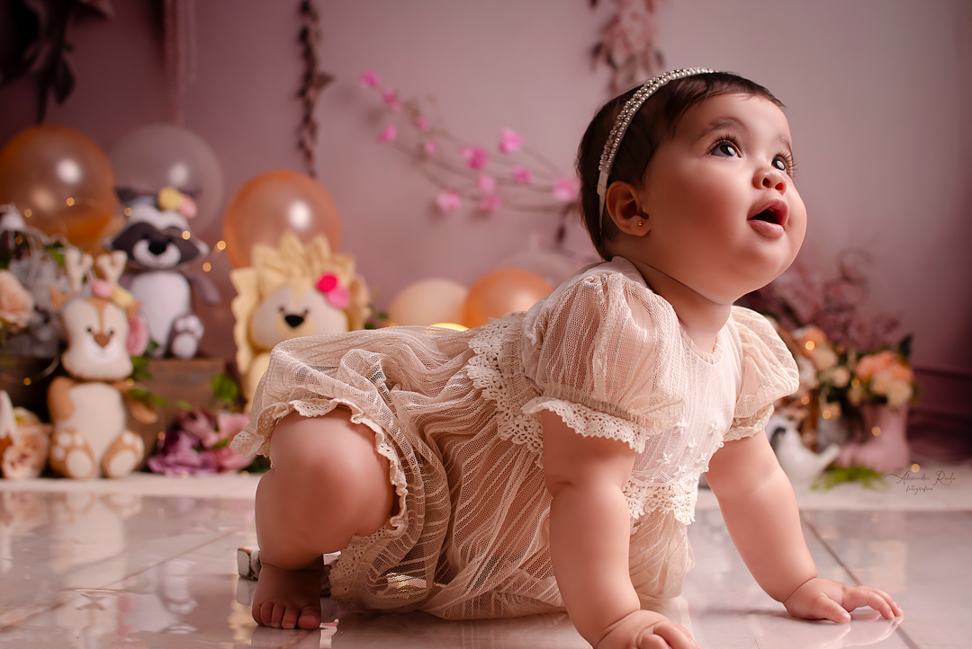 Ensaio Smash the cake realizado no Estudio especializado em Contagem/MG