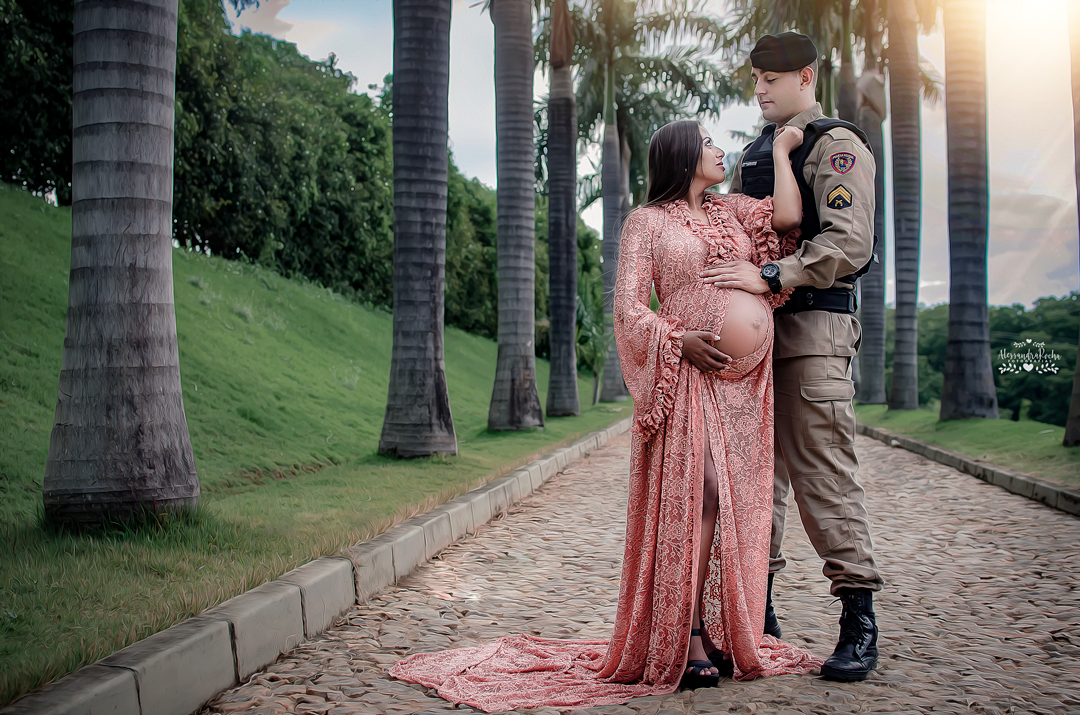 Ensaio gestante realizado em Contagem