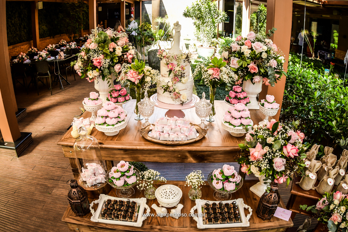 mesa de bolo de casamento 