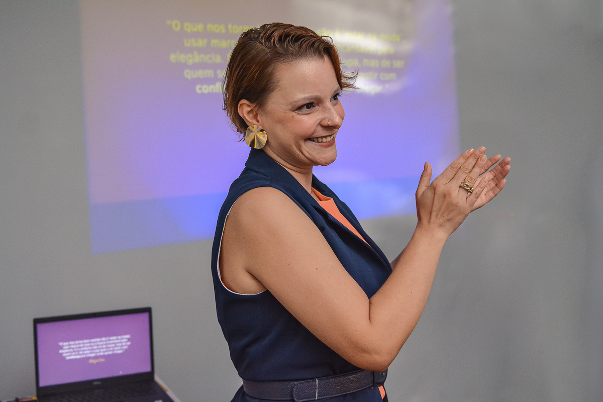 COBERTURA DE PALESTRA EM SP - Melyna Dias, Consultora de Imagem & Estilo na Setin Incorporadora