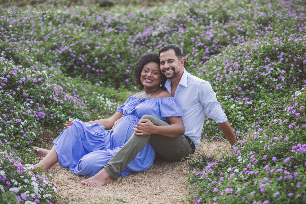 Ensaio de gestante ao ar livre em Holambra