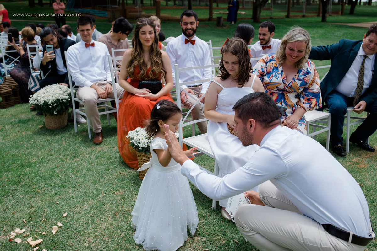 Casamento ao ar livre na fazendinha da Unasp de Engenheiro Coelho