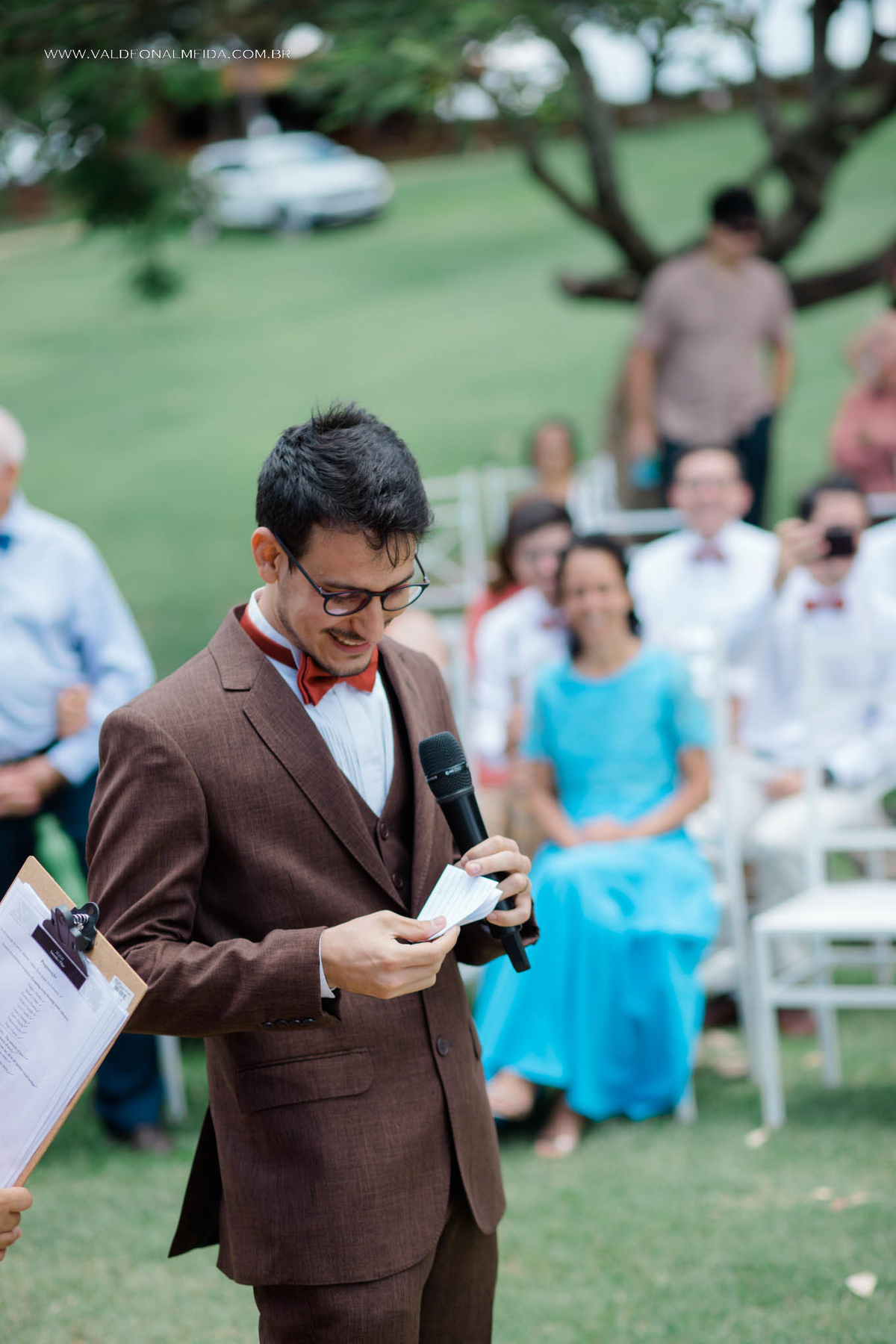 Casamento ao ar livre na fazendinha da Unasp de Engenheiro Coelho