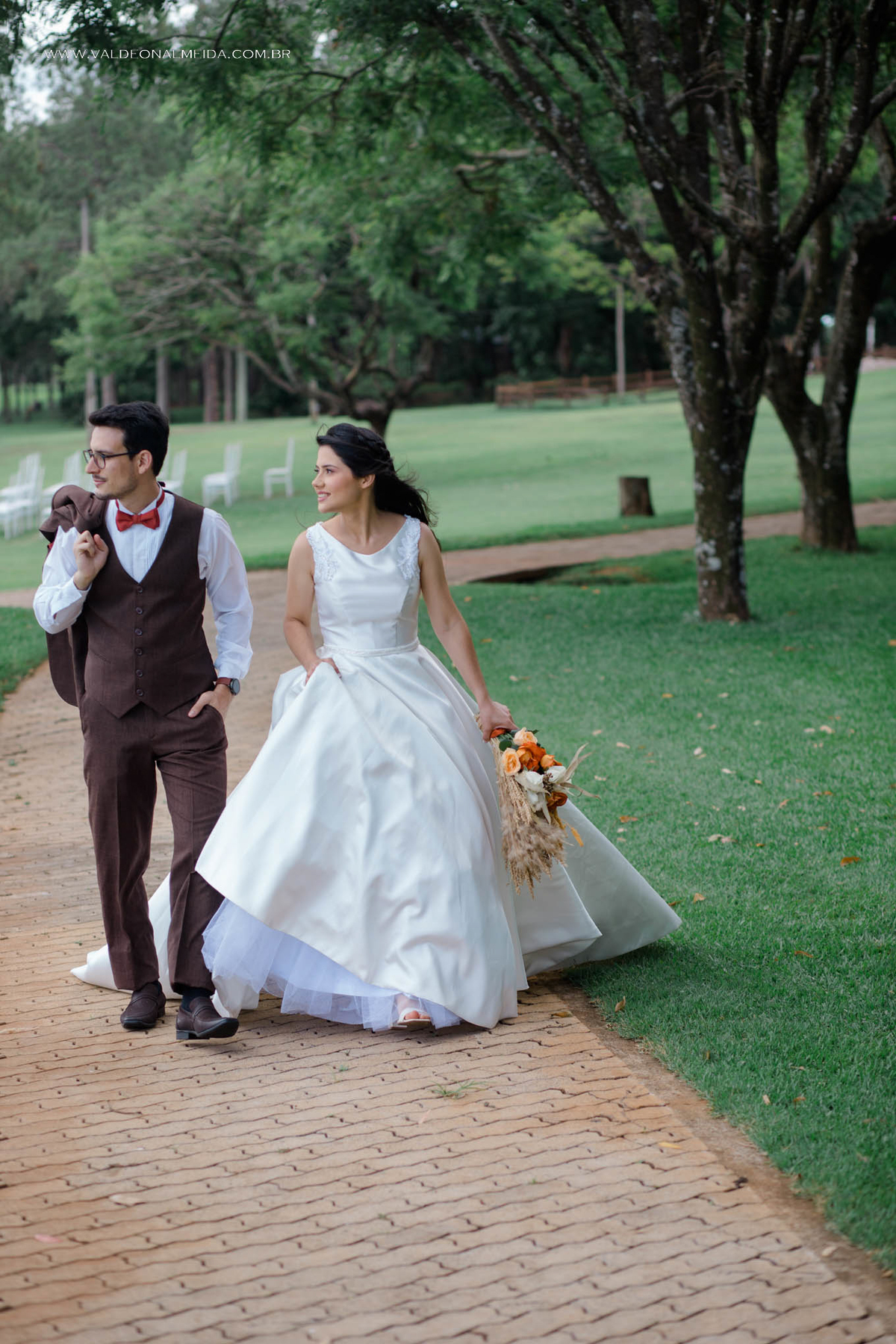 Casamento ao ar livre na fazendinha da Unasp de Engenheiro Coelho