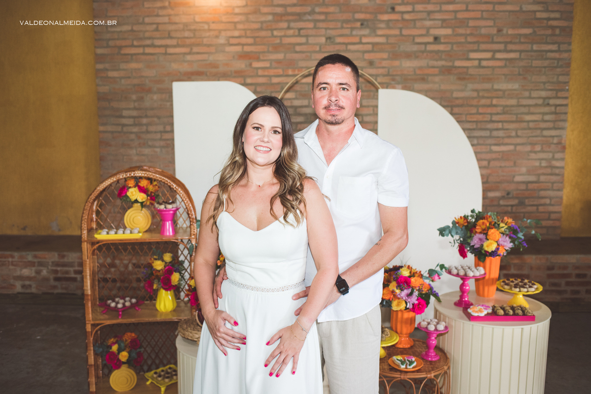 Chá bar do casal Paula e do Caio realizado no Rancho Pegorari em Santo Antonio de Posse 