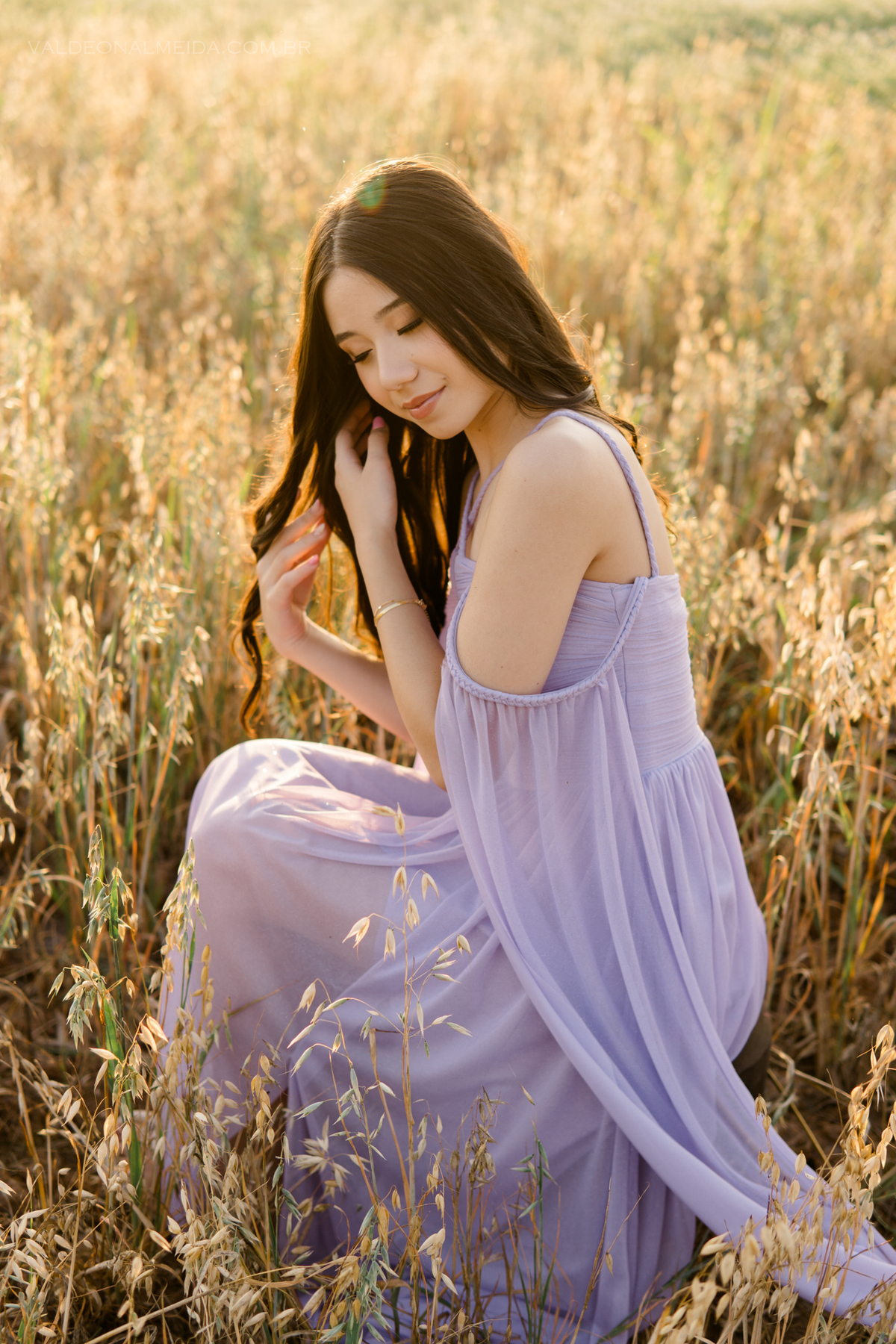 Ensaio fotográfico para celebrar os 15 anos da Mariana em Holambra