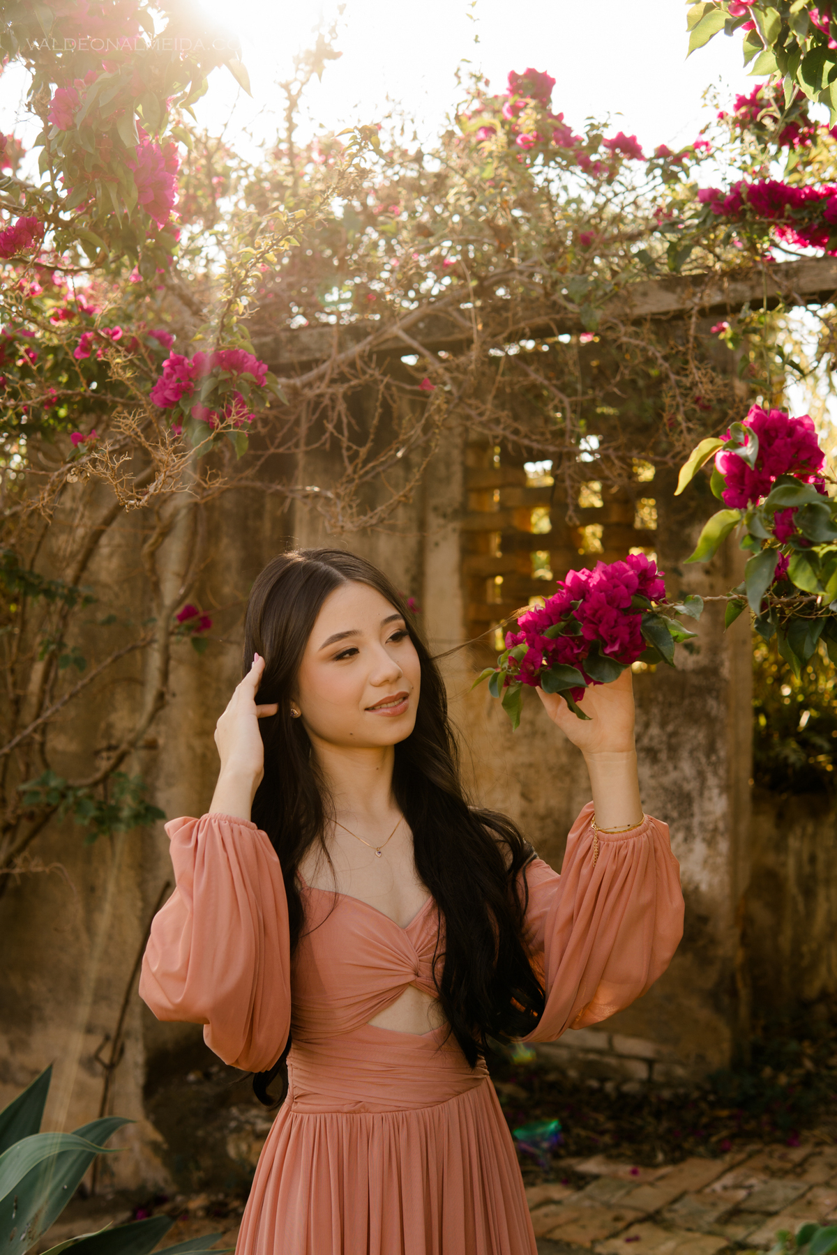 Ensaio fotográfico para celebrar os 15 anos da Mariana em Holambra