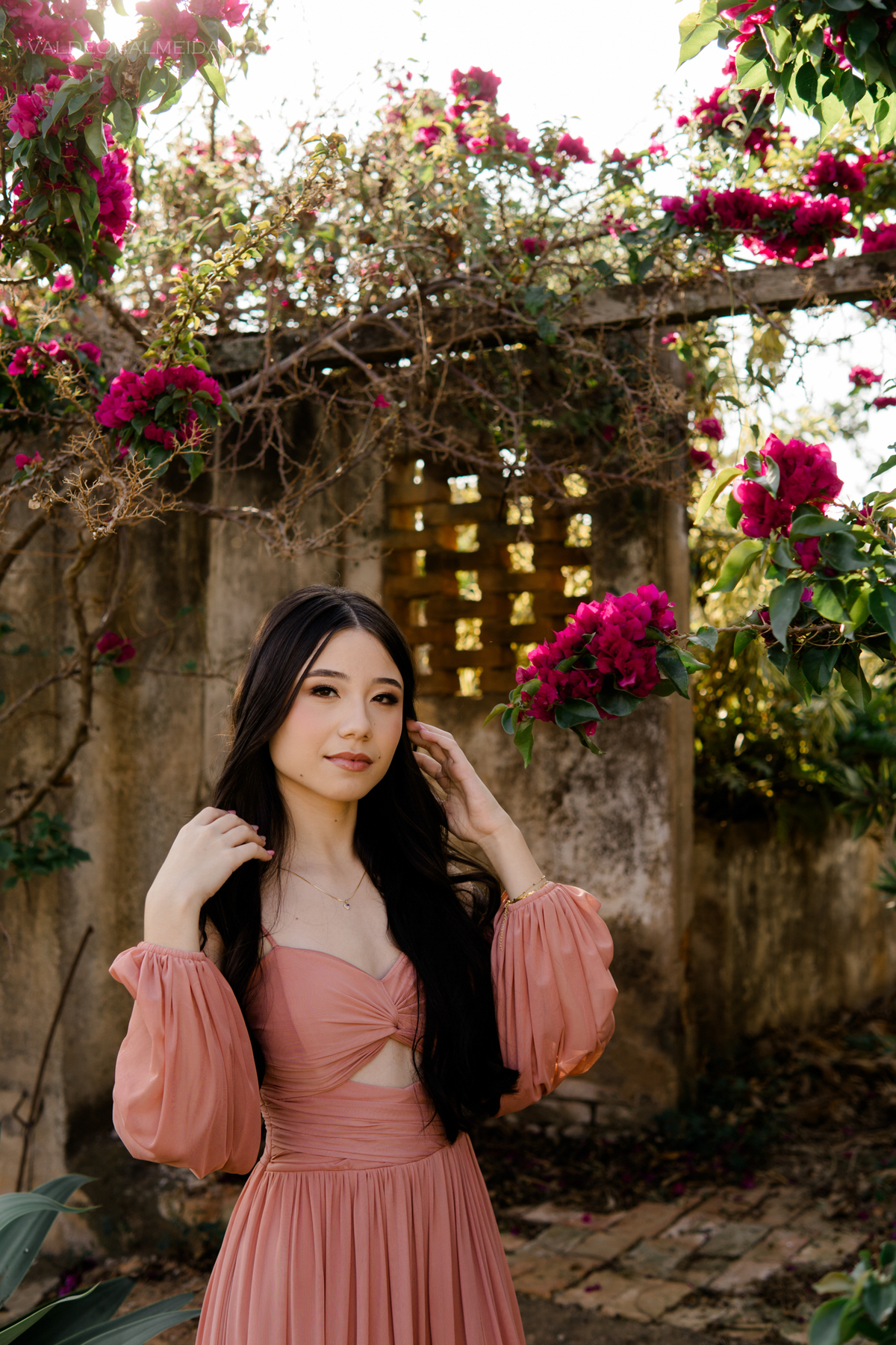 Ensaio fotográfico para celebrar os 15 anos da Mariana em Holambra