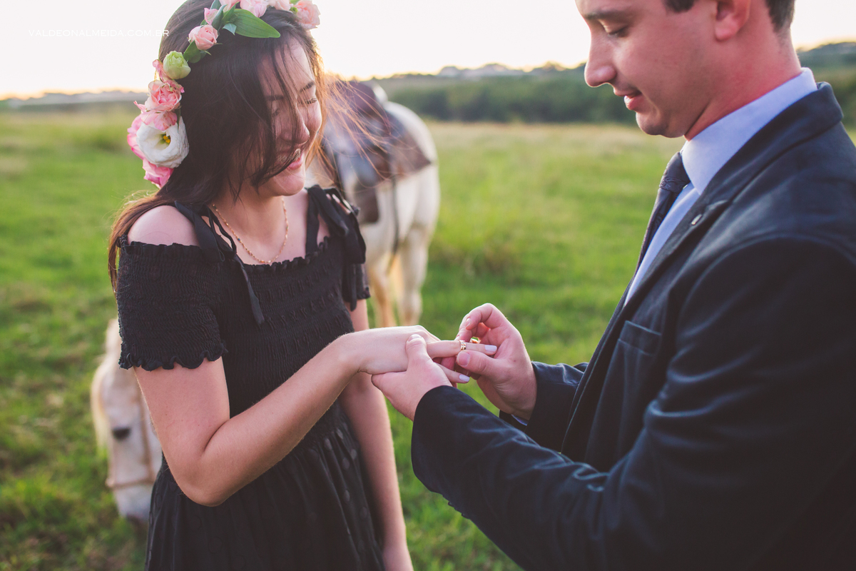Pedido de casamento surpresa em Holambra - Juliana e Henrique
