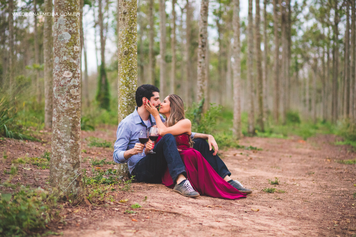 Ensaio Pre Wedding Luiza e Lucas nos cedros em Holambra