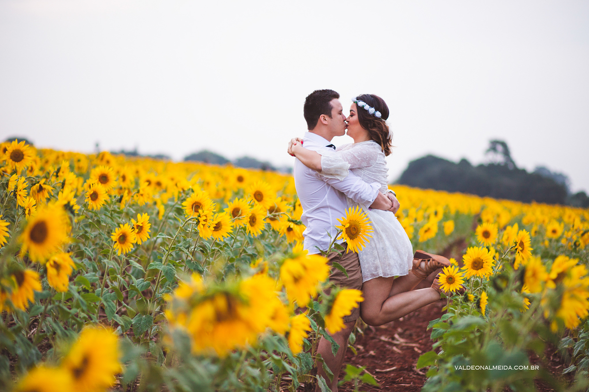 Ensaio Pre Wedding Estela e José em Holambra