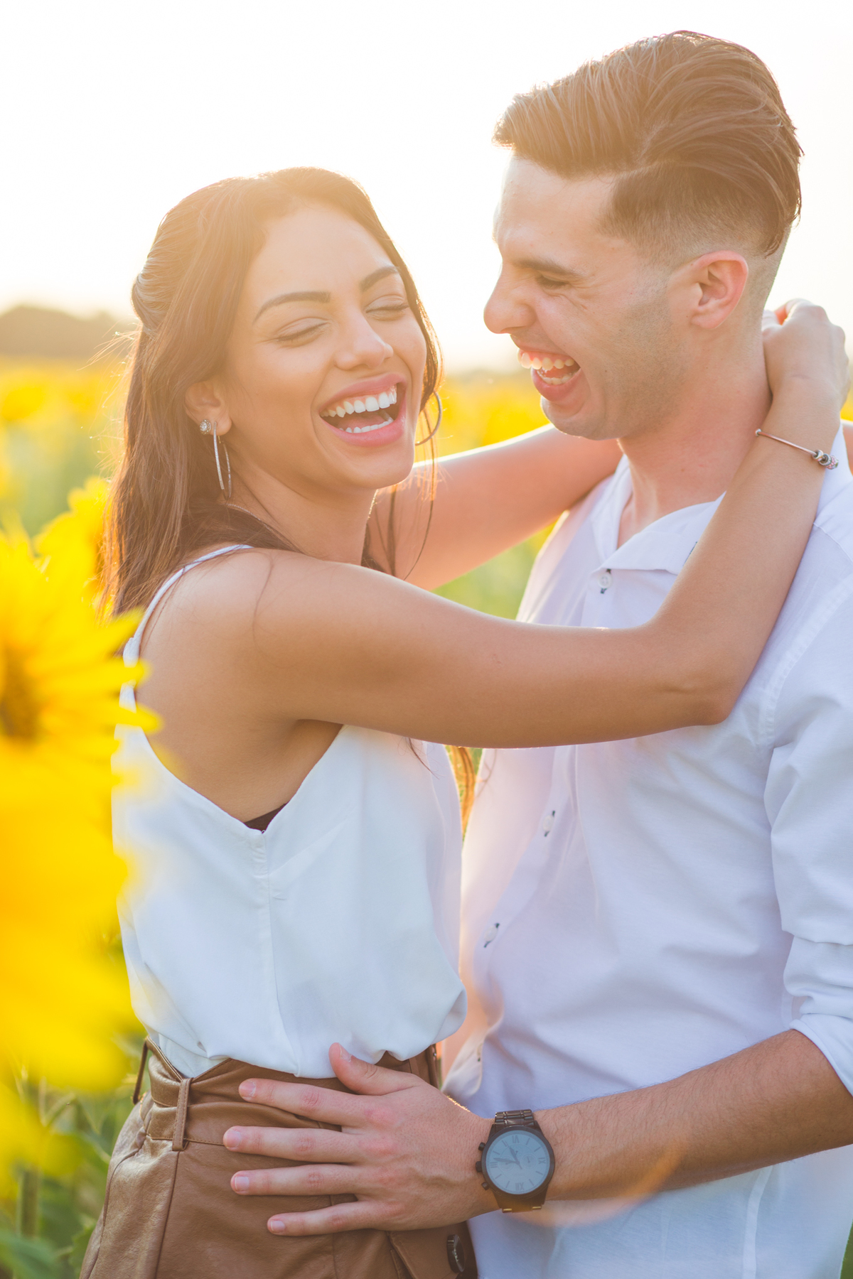 Pedido de casamento surpresa emocionante em Holambra