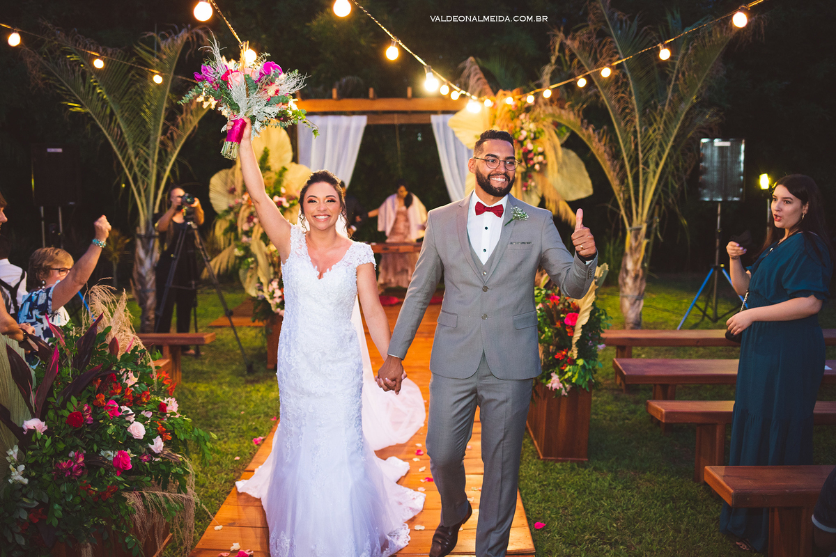 Casamento ao ar livre no Recanto Florare em Artur Nogueira - Kezia e Karlos