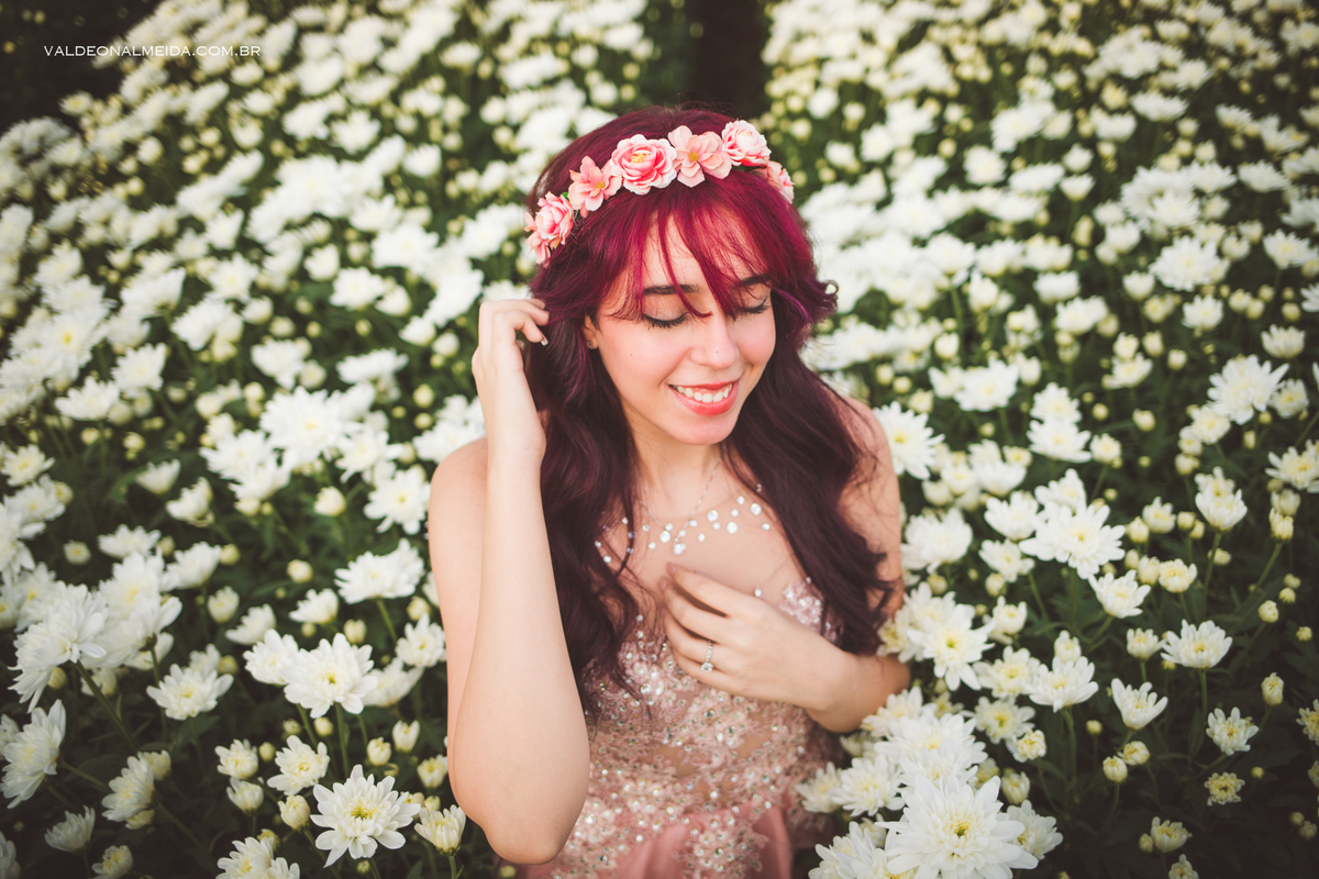 Ensaio de 15 anos da Jenifer em Holambra