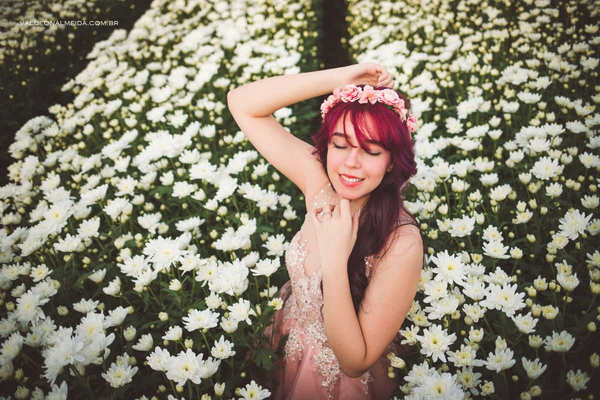 Ensaio de 15 anos da Jenifer em Holambra