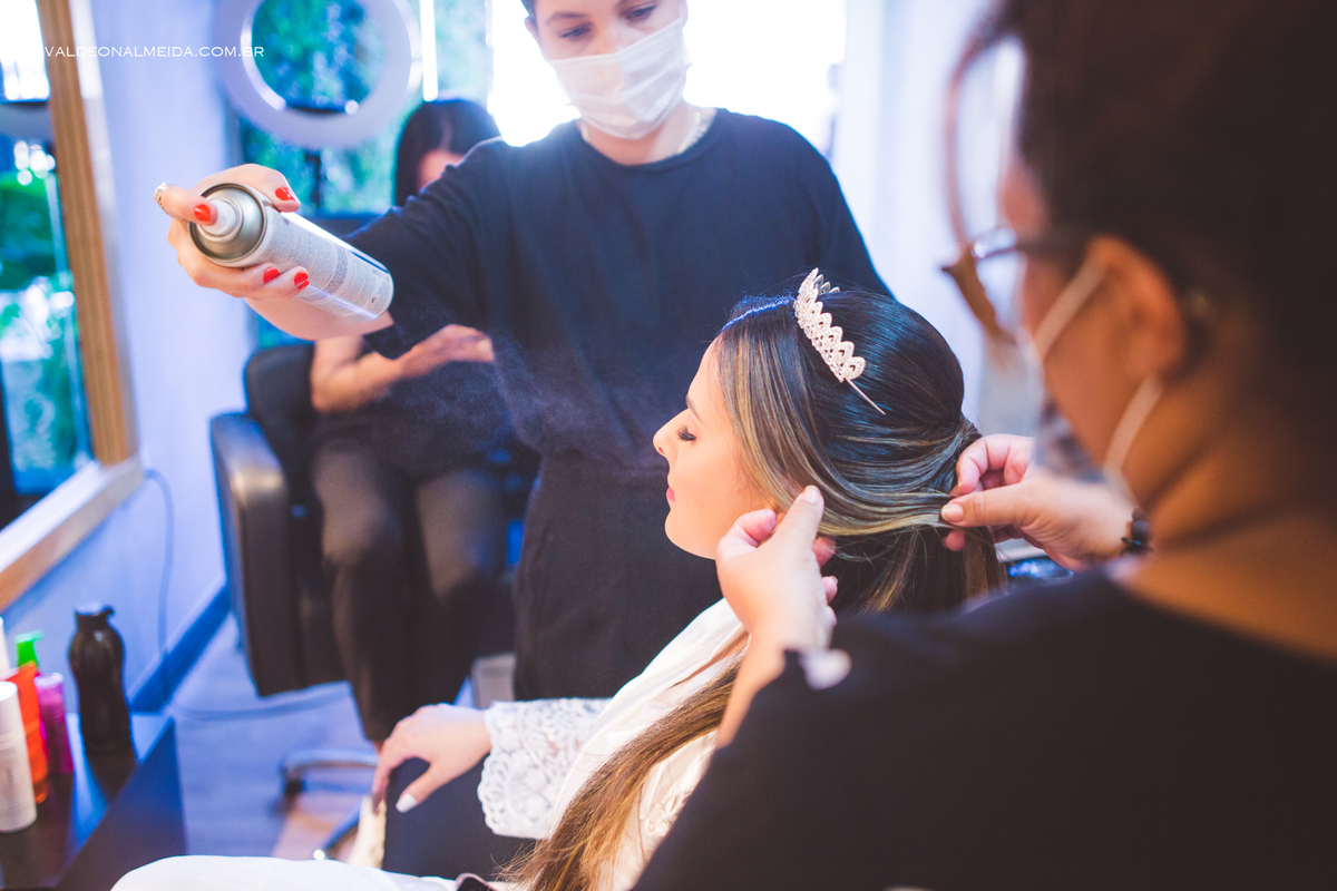 Making of da noiva Hortência