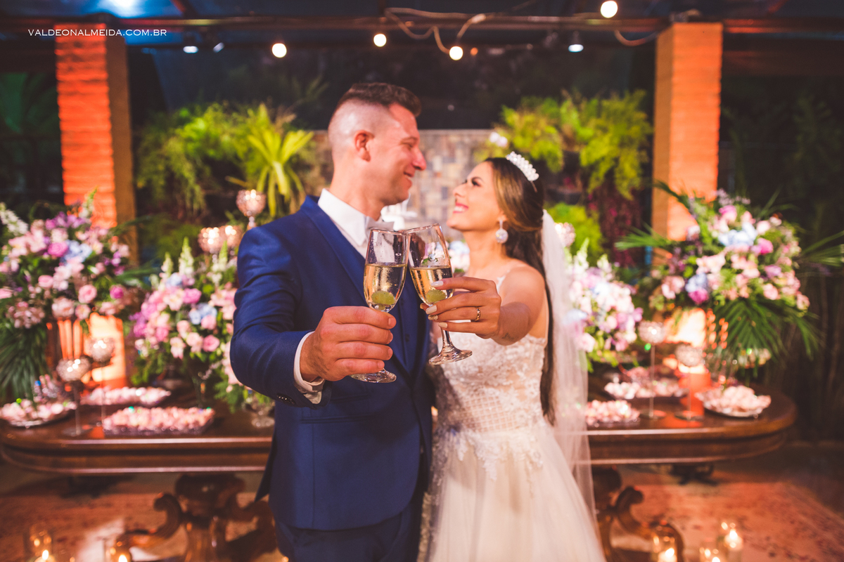 Fotografia de casamento - ensaio com os noivos