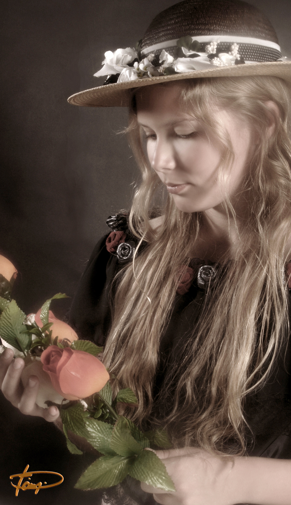 Menina Linda Com Produção Fotográfica