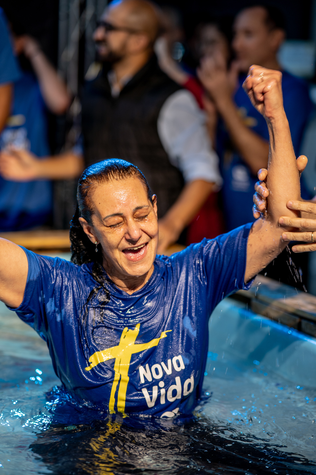 Comunidade da Graça cgguarulhos Cg Guarulhos FERNANDO DINIZ Pastor Fernando Diniz Batismo Batismo nas águas fotografia Jesus Igreja Família