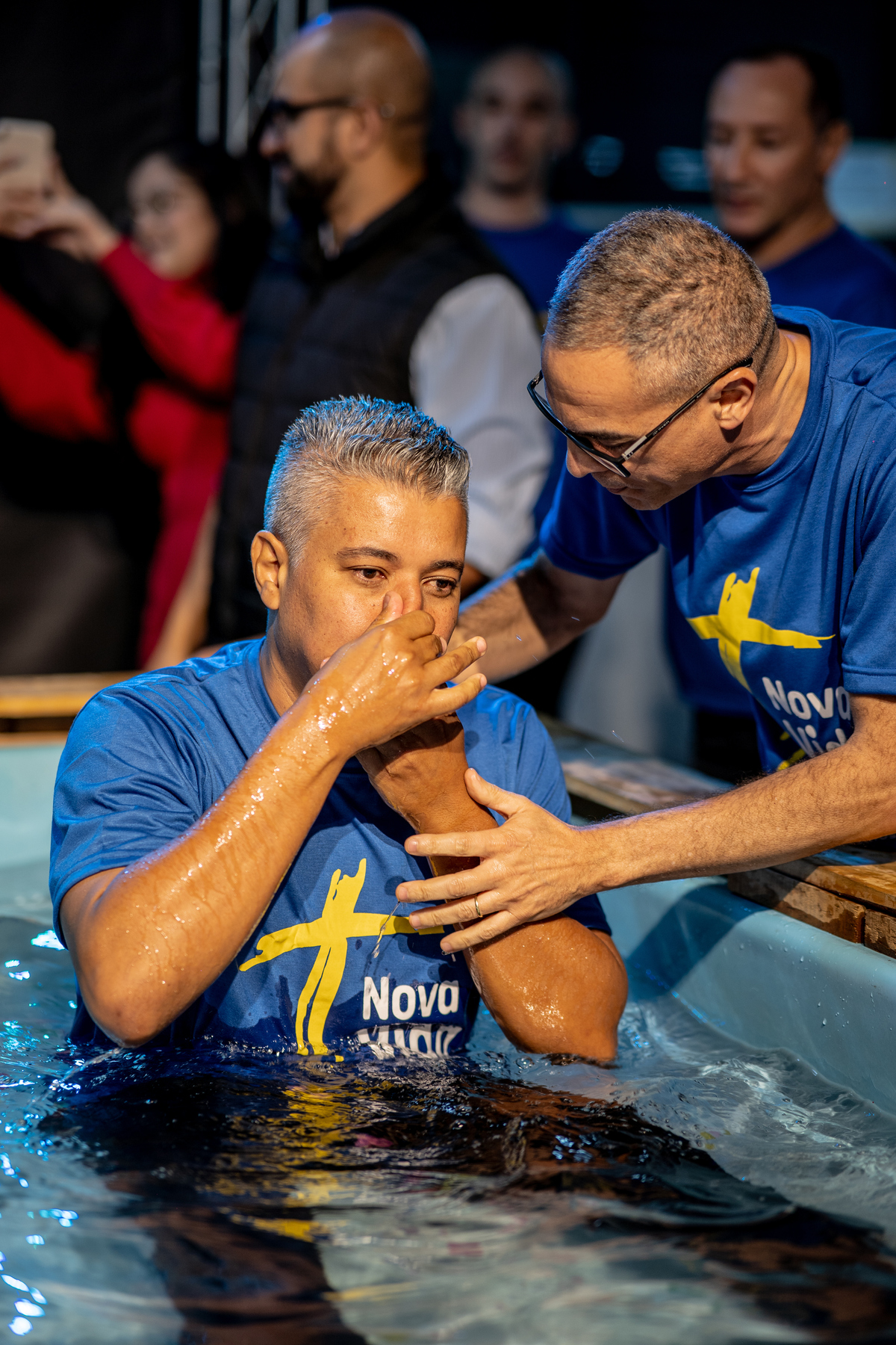 Comunidade da Graça cgguarulhos Cg Guarulhos FERNANDO DINIZ Pastor Fernando Diniz Batismo Batismo nas águas fotografia Jesus Igreja Família