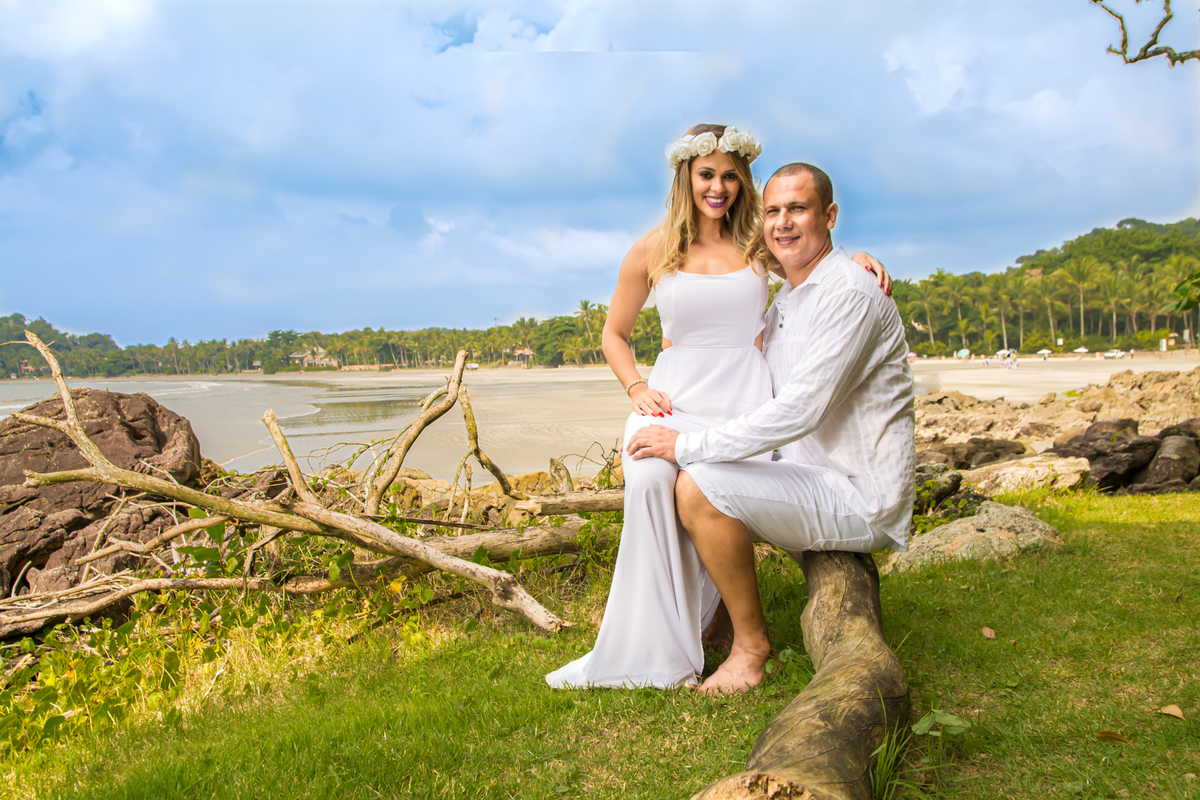 sessão de fotos casal na praia