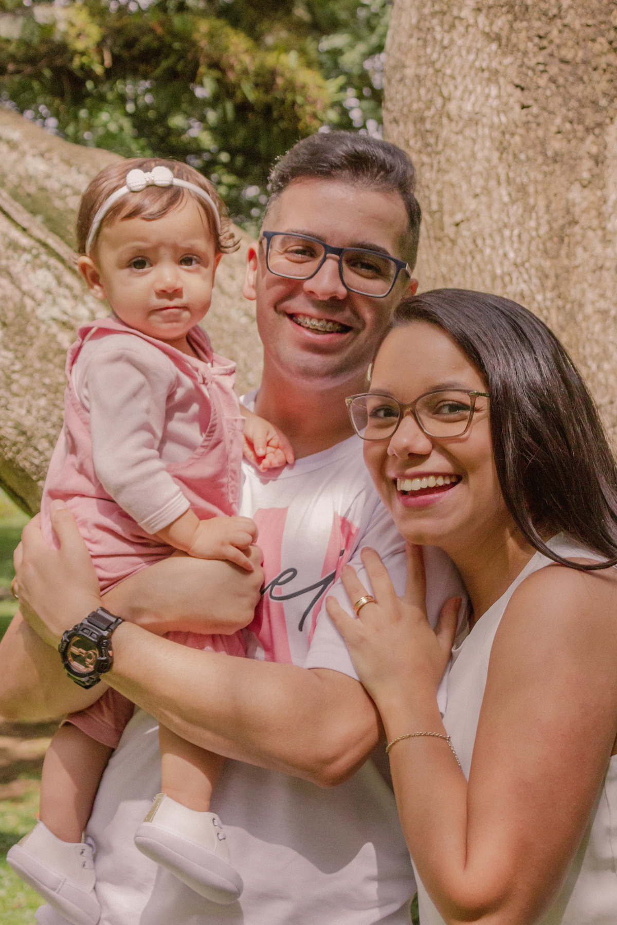 Ensaio fotografico de 1 ano, Smash the cake externo, com familia - Parque Ibirapuera São Paulo, SP 