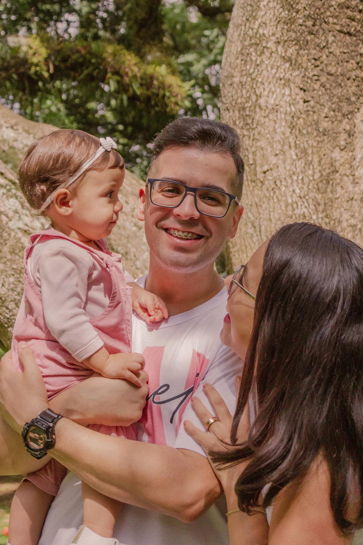Ensaio fotografico de 1 ano, Smash the cake externo, com familia - Parque Ibirapuera São Paulo, SP 