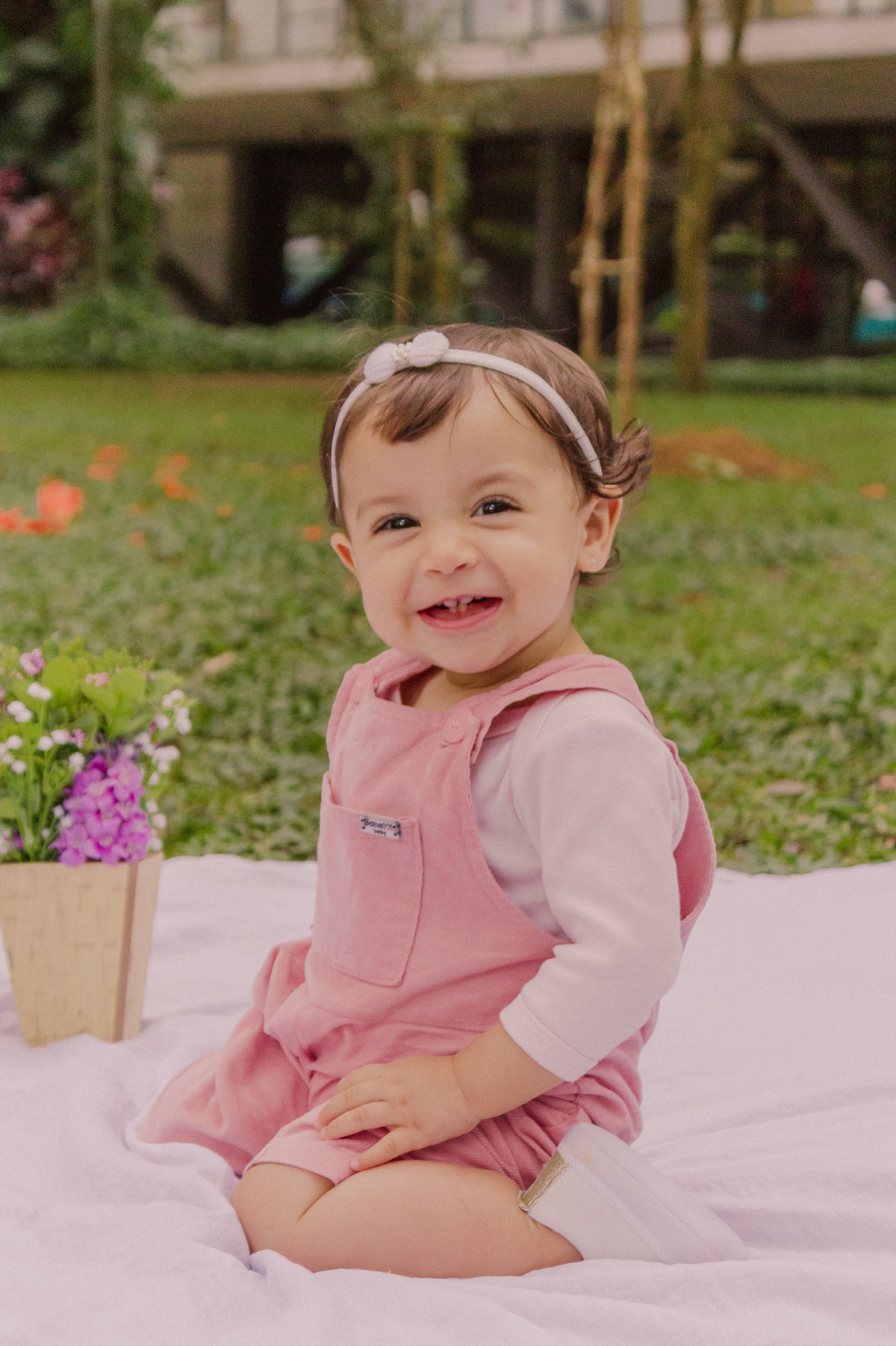 Ensaio fotografico de 1 ano, Smash the cake externo - Parque Ibirapuera São Paulo, SP 