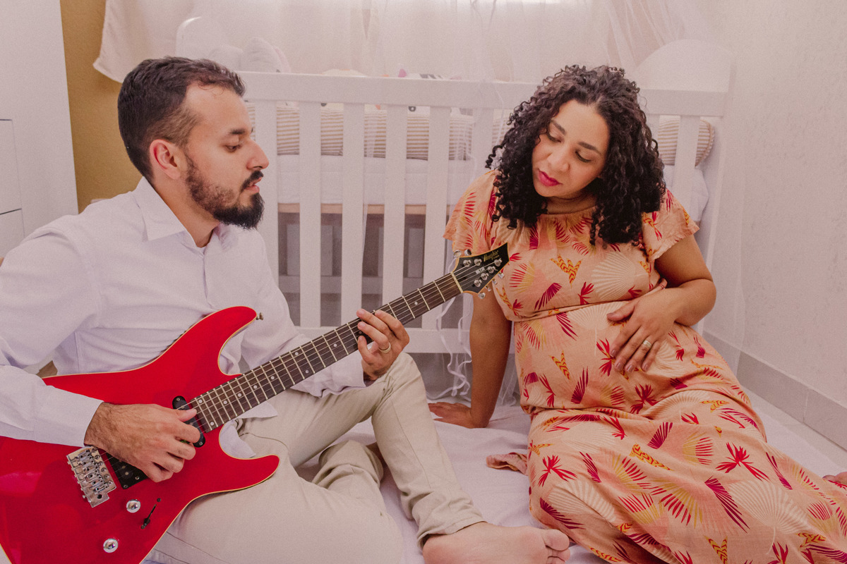 Ensaio fotografico de gestante no quartinho do bebê - São Paulo, SP -  Zona Leste, ZL