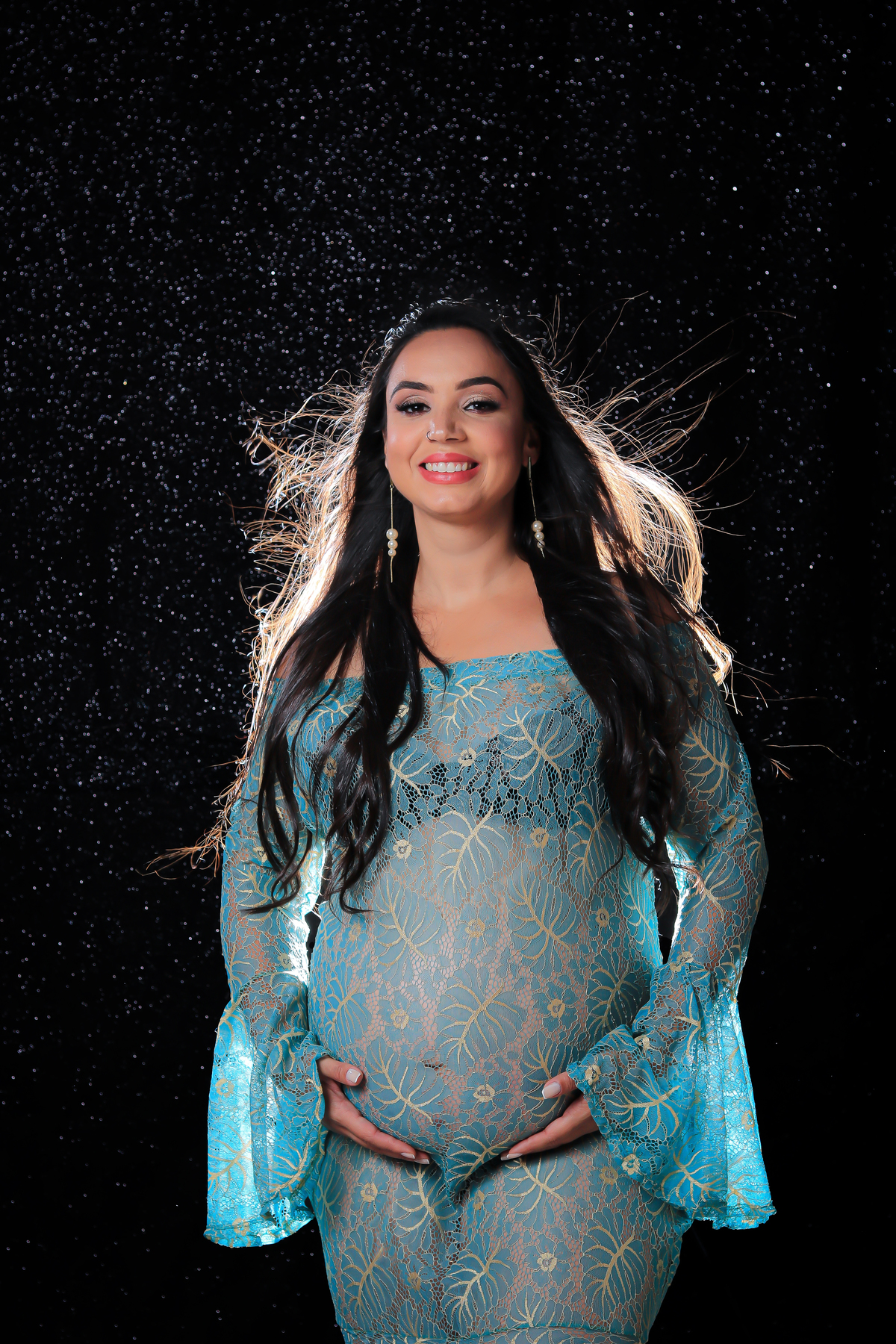 Fotografia Gestante em estúdio  Cachoeira do Campo - Ouro Preto - MG