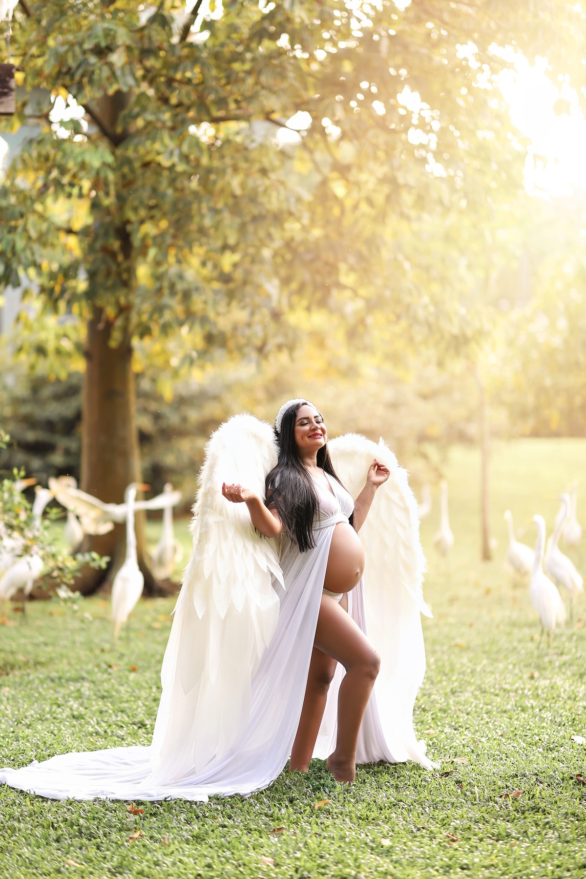Ensaio gestante - Mangal das Garças em Belém, Pará