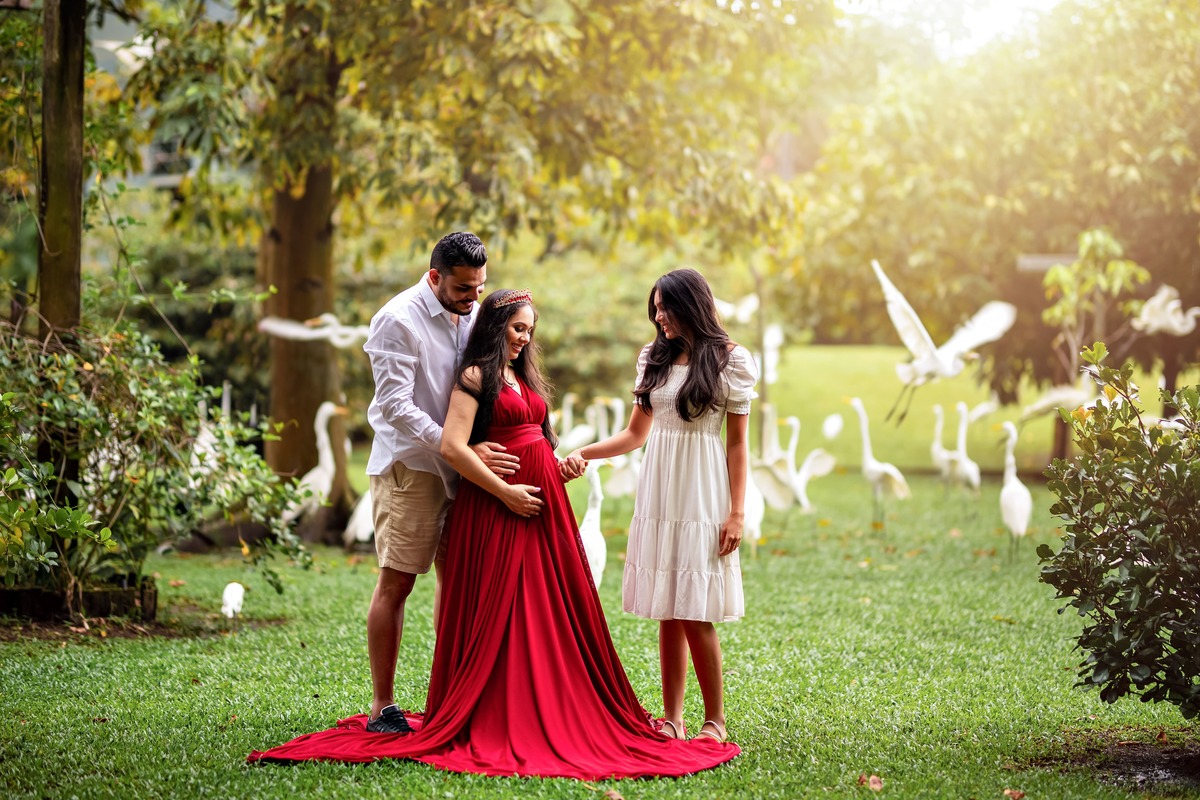 Ensaio gestante - Mangal das Garças em Belém, Pará