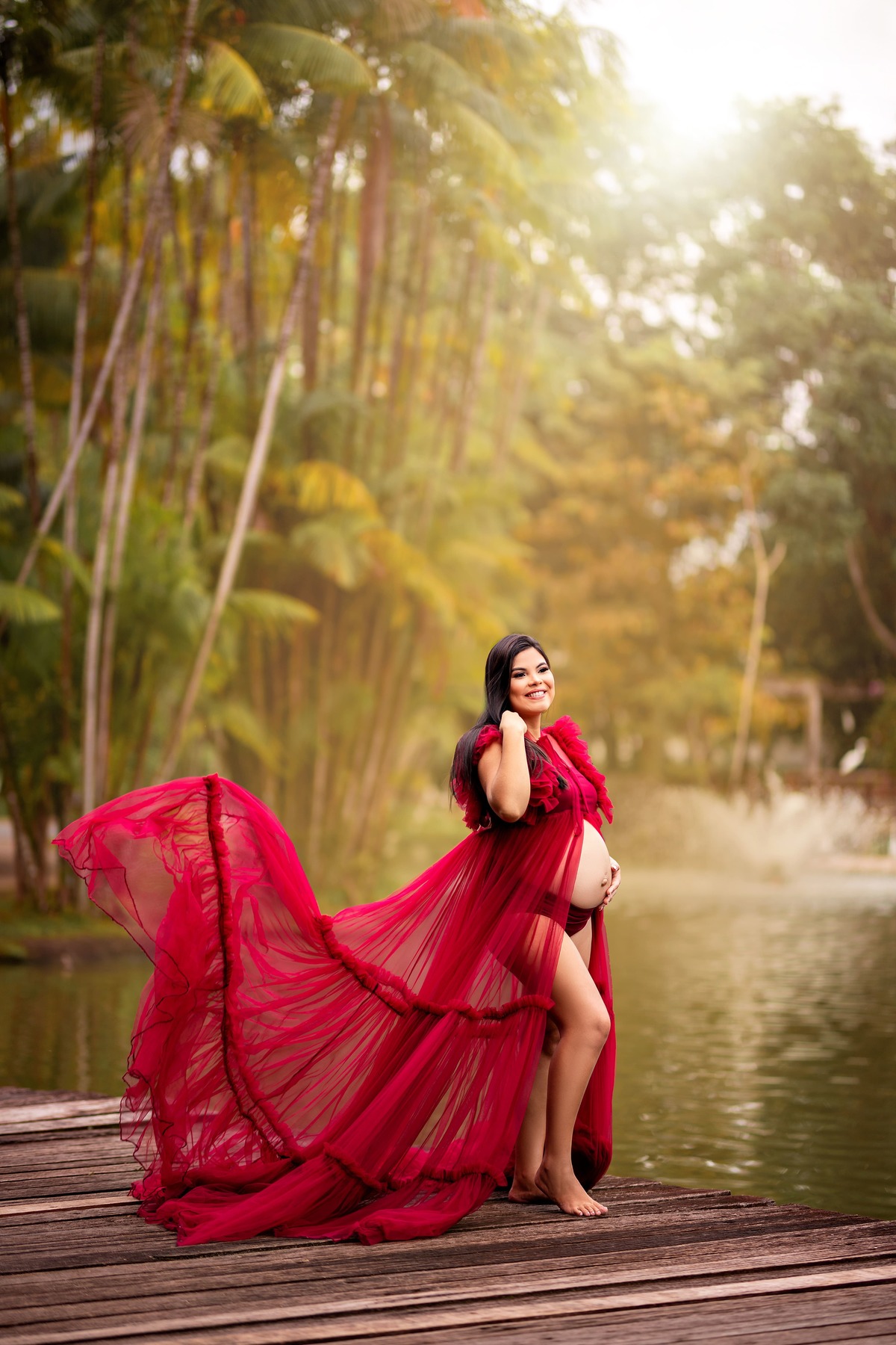 Ensaio gestante - Mangal das Garças em Belém, Pará