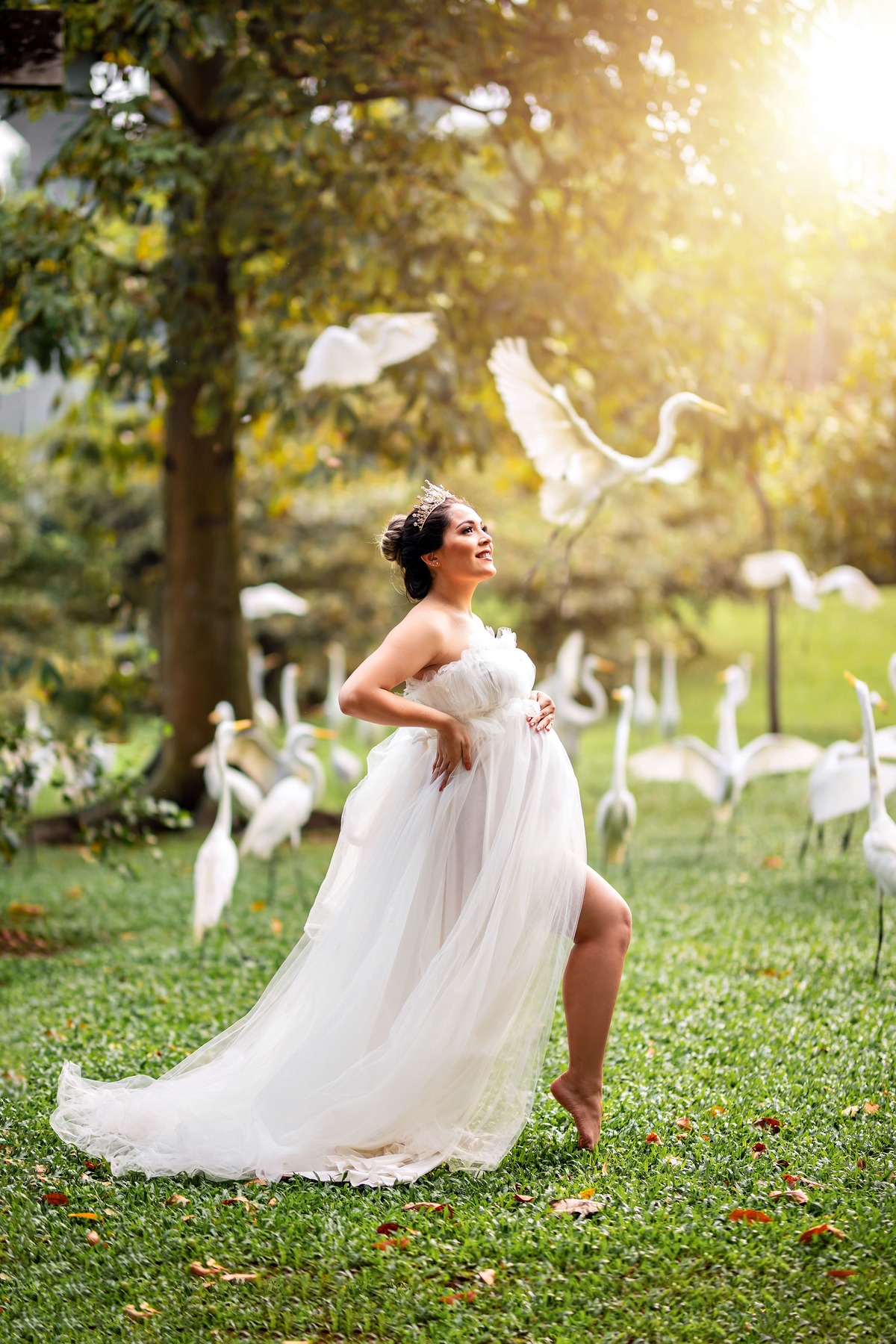 Ensaio gestante - Mangal das Garças em Belém, Pará