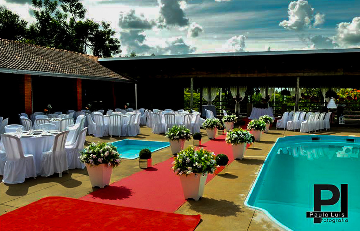 o local de recpçao dos noivos