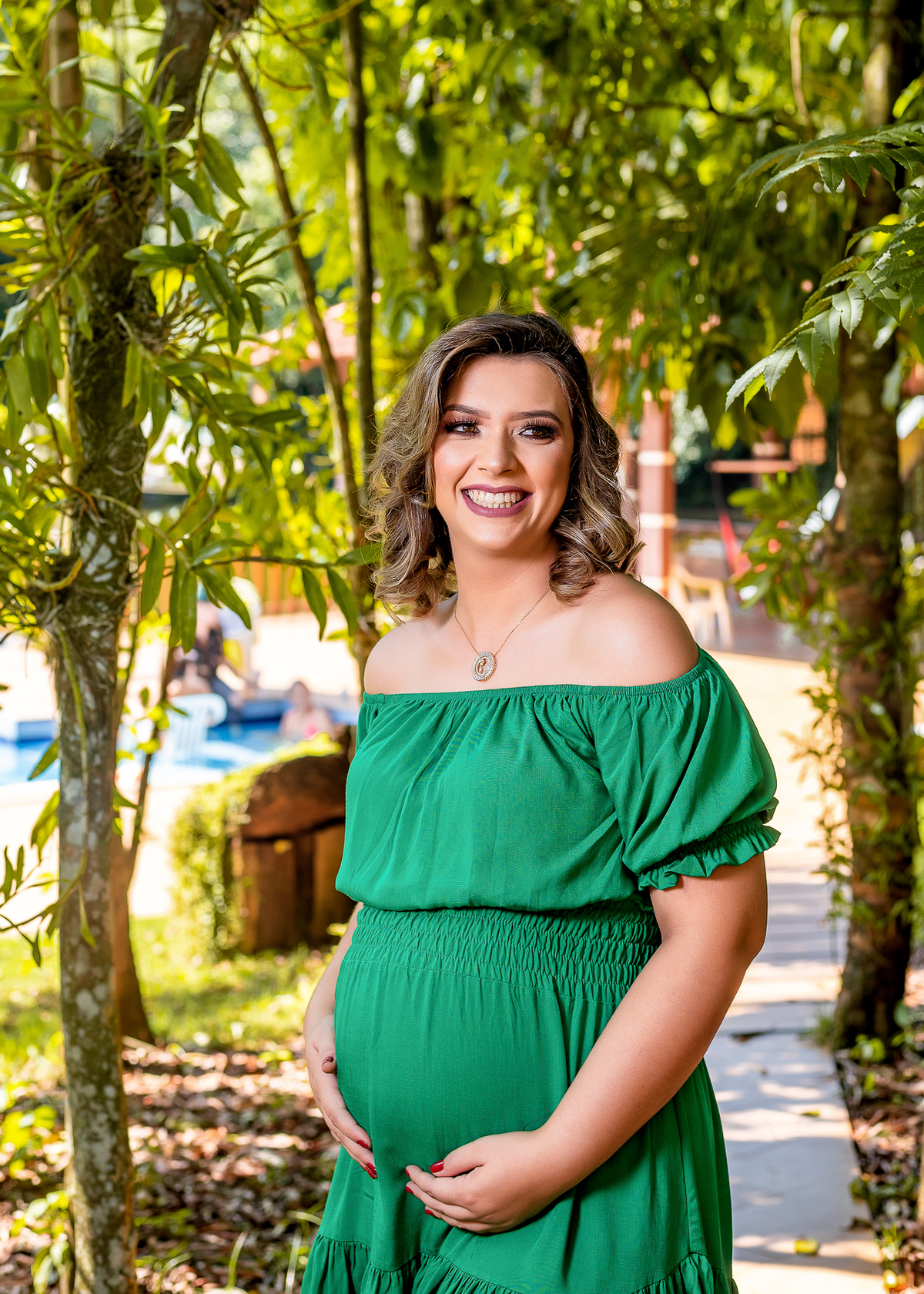 Olha  a alegria da futura Mamae