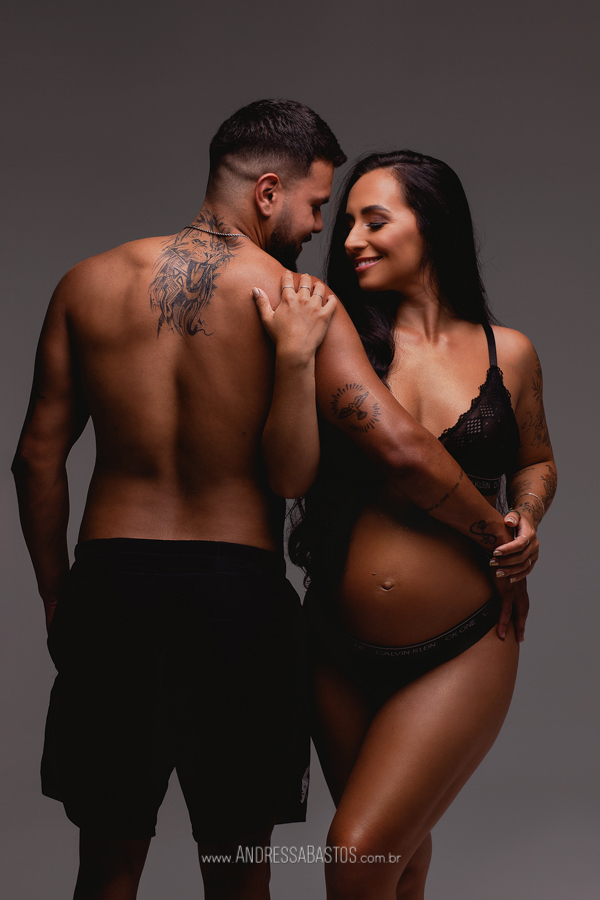 ensaio gestante estúdio