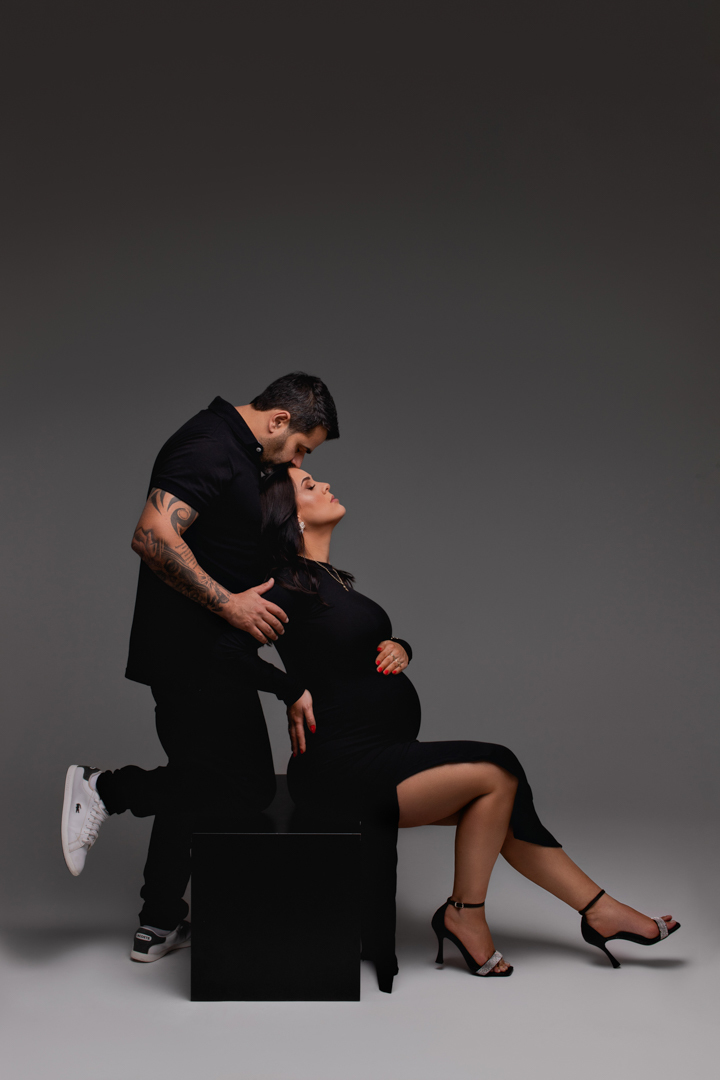 ensaio gestante estúdio