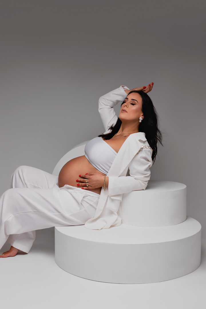 ensaio gestante estúdio