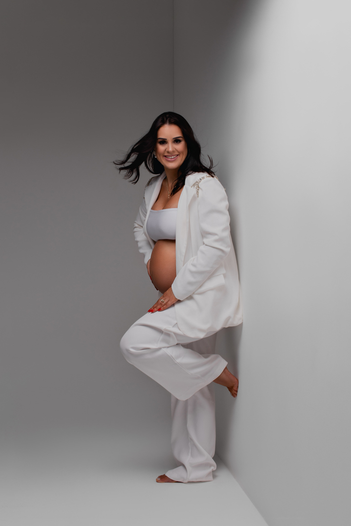 ensaio gestante estúdio