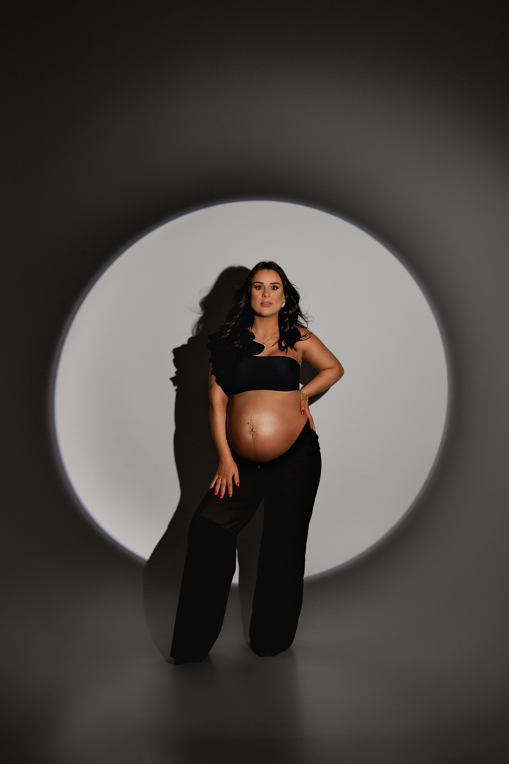 ensaio gestante estúdio