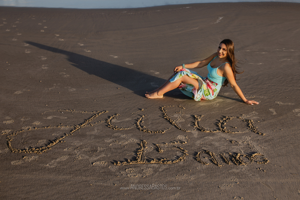 Book de 15 anos praia Atlântida