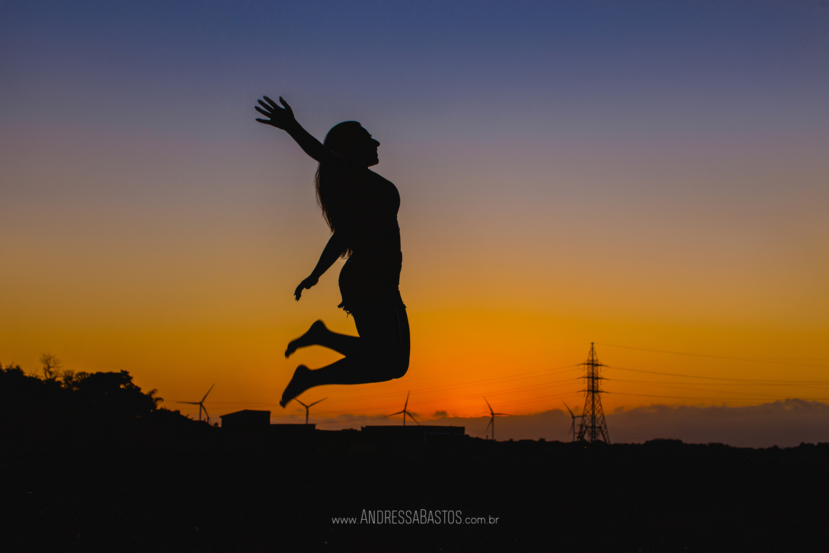 Book de 15 anos pôr do sol